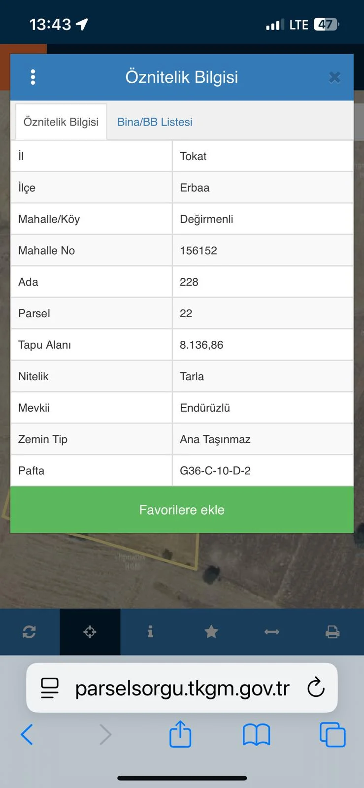 Erbaa Değirmenli köyünde 8136 m2 satılık tarla - Resim 15
