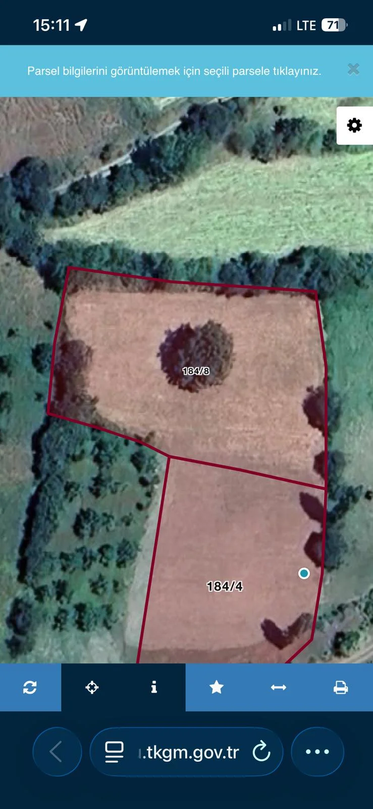 Erbaa Koçak mahallesinde    4725 m2 satılık tarla